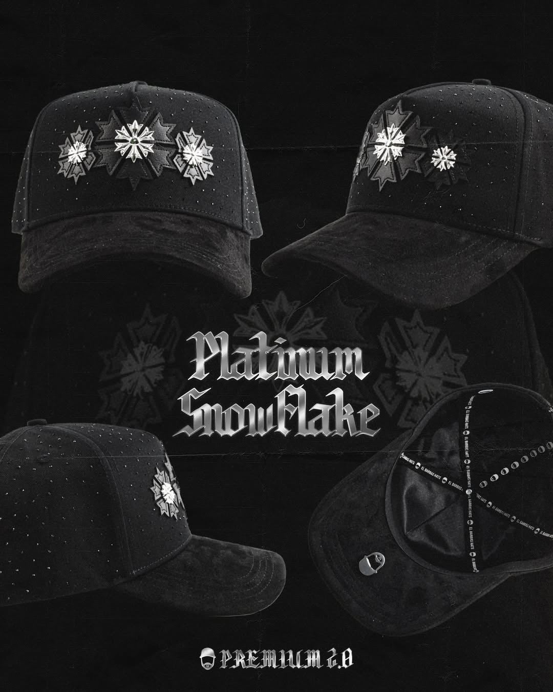 Barbas Hats PLATINUM SNOWFLAKE (Full Set)