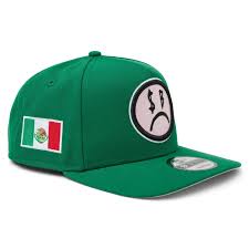 New Era X Junior H SB X NEW ERA SAD FACE SNAPBACK HAT GREEN